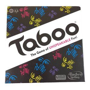 Hasbro Gaming Taboo The Game of UNSPEAKABLE Fun! Word Guessing Game | Card Game